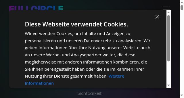 Screenshot of fullcirclewebdesign.de