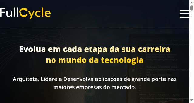 Screenshot of fullcycle.com.br