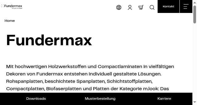Screenshot of fundermax.com