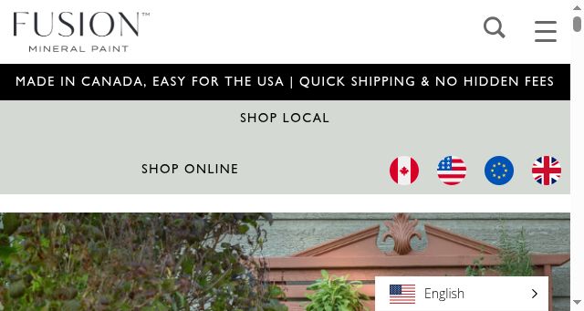 Screenshot of fusionmineralpaint.com