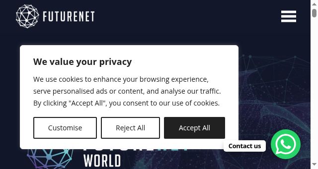 Screenshot of futurenetworld.net