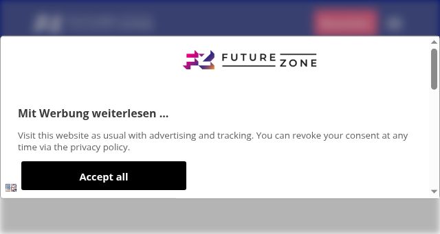 Screenshot of futurezone.de