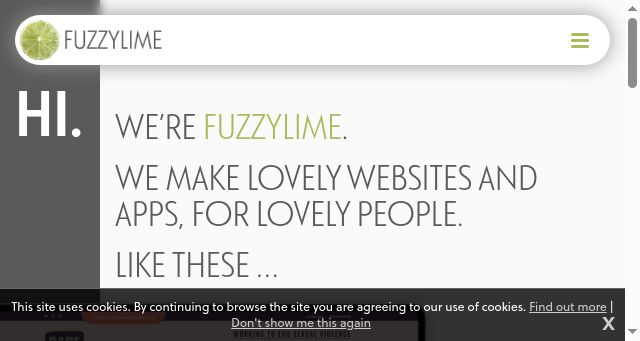 Screenshot of fuzzylime.co.uk