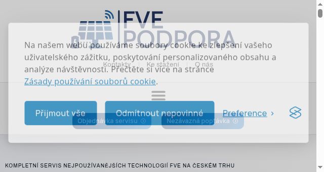 Screenshot of fvepodpora.cz