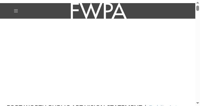 Screenshot of fwpublicart.org