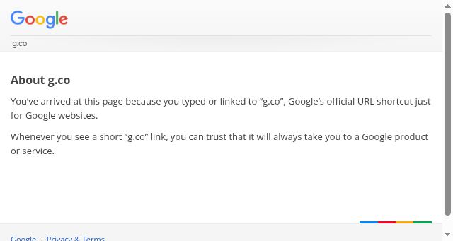 Screenshot of g.co