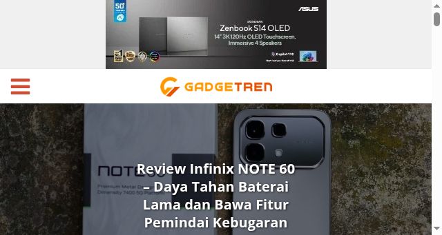Screenshot of gadgetren.com