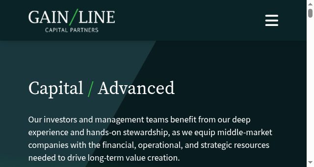 Screenshot of gainlinecapital.com