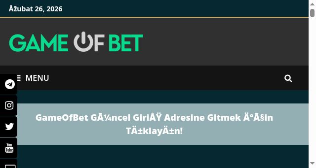 Screenshot of gameofbetkayit.com