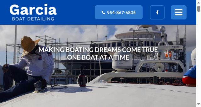 Screenshot of garciaboatdetailing.com
