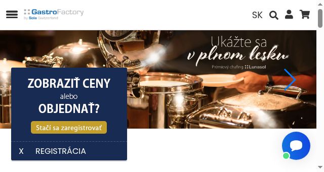 Screenshot of gastrofactory.eu