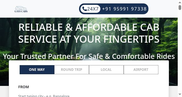 Screenshot of gaticabs.com