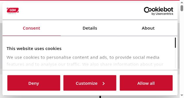 Screenshot of gdm-spa.com