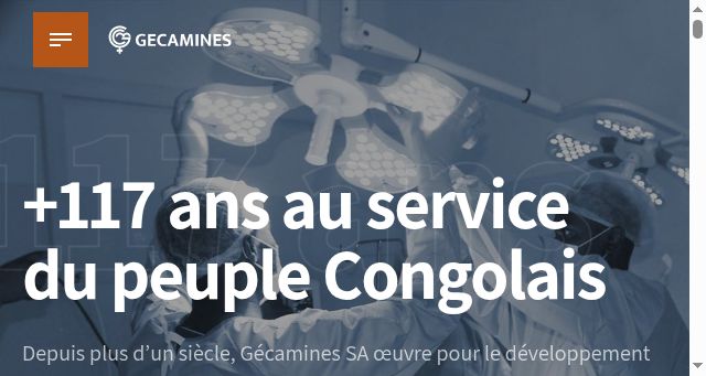 Screenshot of gecamines.cd