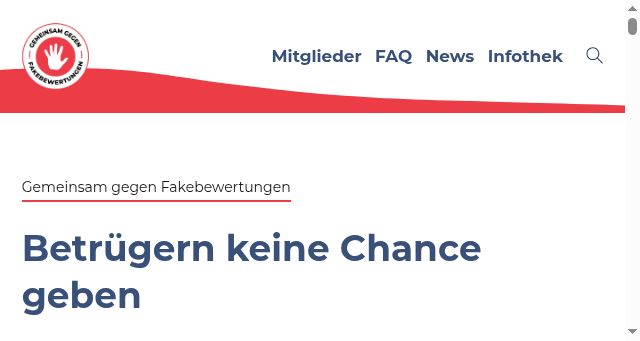 Screenshot of gemeinsamgegenfakebewertungen.de