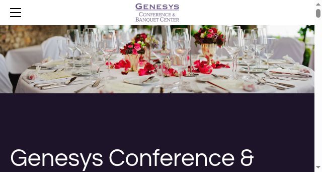 Screenshot of genesyscatering.com