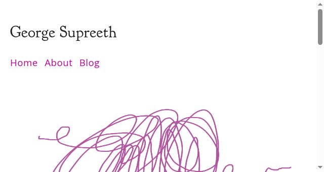 Screenshot of georgesupreeth.com