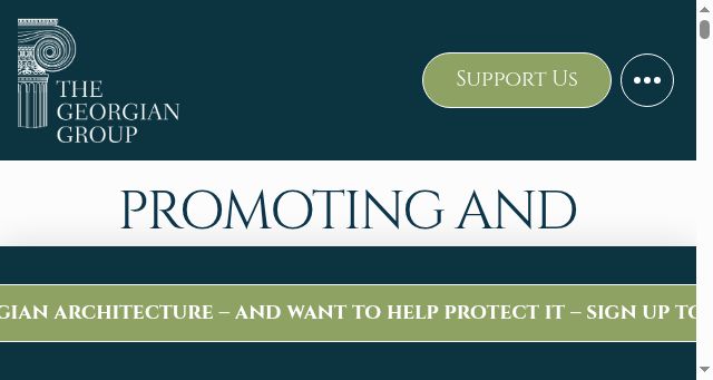 Screenshot of georgiangroup.org.uk