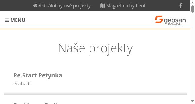 Screenshot of geosan-development.cz