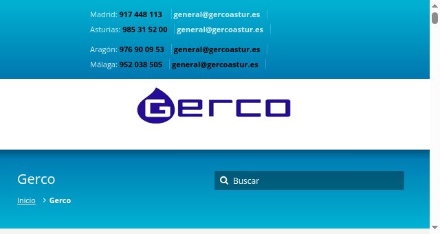 Screenshot of gercoastur.es