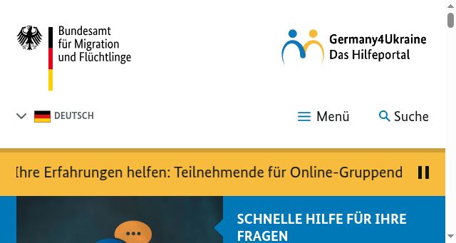 Screenshot of germany4ukraine.de