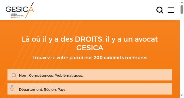 Screenshot of gesica.org