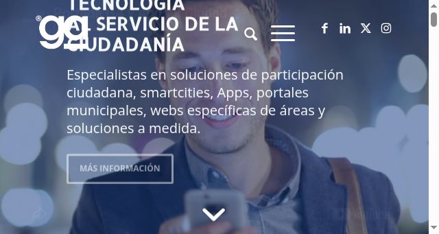 Screenshot of gestionayuntamiento.com