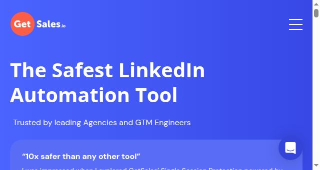 Screenshot of getsales.io