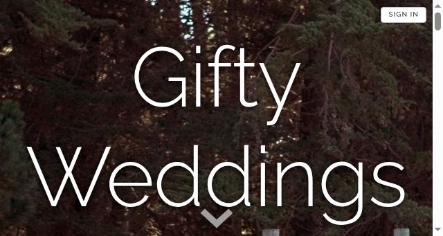 Screenshot of giftyweddings.com