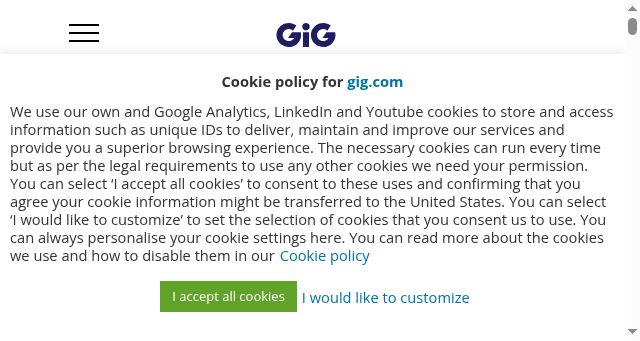 Screenshot of gig.com