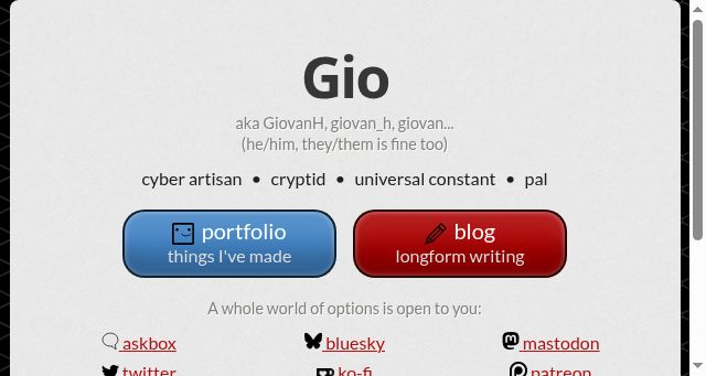 Screenshot of giovanh.com
