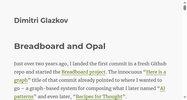 Screenshot of glazkov.com