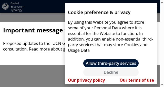 Screenshot of global-ecosystems.org
