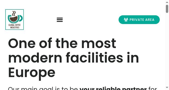 Screenshot of globalcoffeeindustries.com