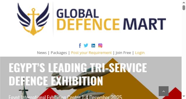 Screenshot of globaldefencemart.com