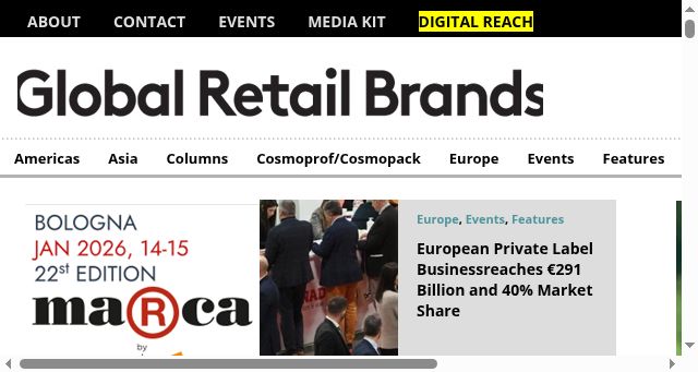 Screenshot of globalretailmag.com
