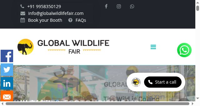 Screenshot of globalwildlifefair.com
