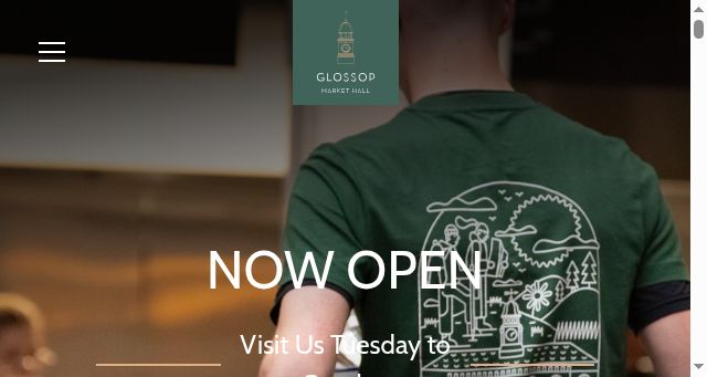 Screenshot of glossopmarkethall.co.uk