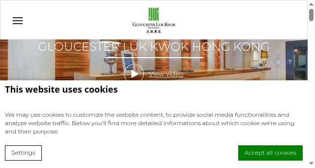 Screenshot of gloucesterlukkwok.com.hk