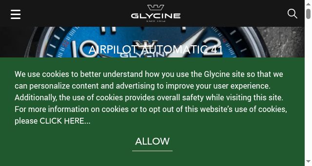 Screenshot of glycine-watch.ch