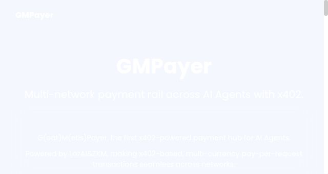 Screenshot of gmpayer.ai