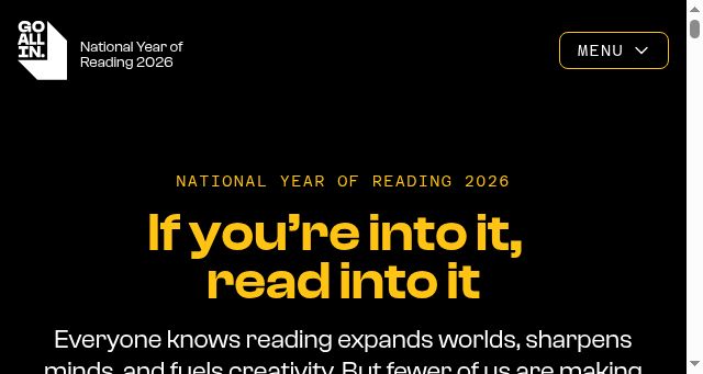 Screenshot of goallin.org.uk