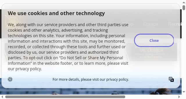 Screenshot of goarmywestpoint.com
