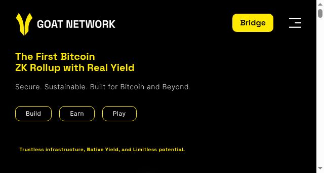 Screenshot of goat.network