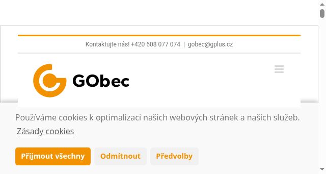 Screenshot of gobec.cz