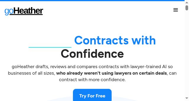 Screenshot of goheather.io