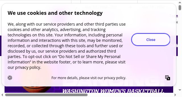 Screenshot of gohuskies.com