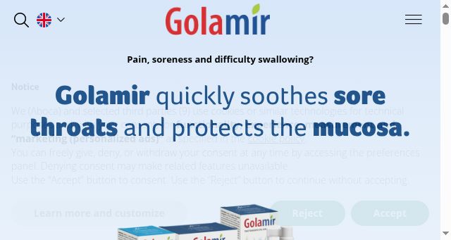 Screenshot of golamir.com