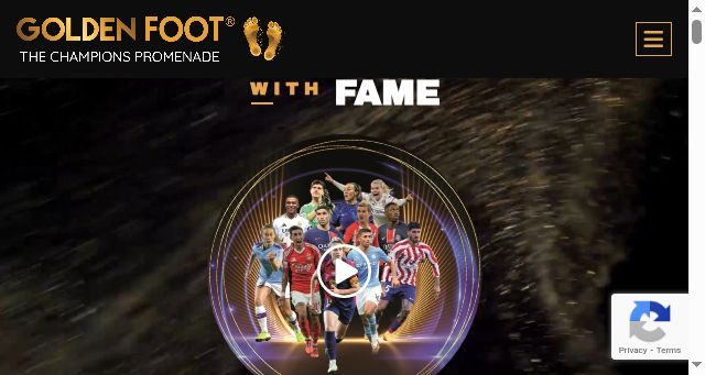 Screenshot of goldenfoot.com