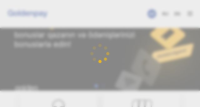 Screenshot of goldenpay.az